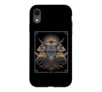 Baphomet Goat Pyramid 666 Pagan Satanist Atheist Halloween Case for iPhone XR