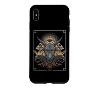 Baphomet Goat Pyramid 666 Pagan Satanist Atheist Halloween Case for iPhone XS Max
