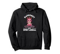 Baphomet is My Spirit Animal Satanic Goat Occult Pullover Hoodie