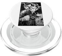 Baphomet Occult Gothic Satanic Goat Funny Monday Is A Sin PopSockets PopGrip for MagSafe