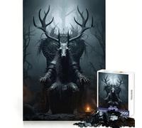 Baphomet On A Throne Adult Jigsaw Puzzles1000 Pieces Mind Exercise Cozy Relaxation Exact Cut (38x26cm)