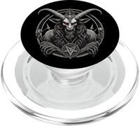 Baphomet Pentagram Black Cult Satanist PopSockets PopGrip for MagSafe