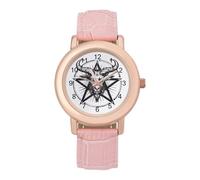 Baphomet Satan Satanic Sabbatic Goat Women's Custom Watch Fashion Soft Strap Wristwatches Gifts for Birthdays Valentine's Day