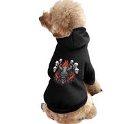 Baphomet Satanic Goat Head Devil Skull Funny Dog Hoodie Sweatshirts Pet Pullover Puppy Cats Clothes for Small Medium Large