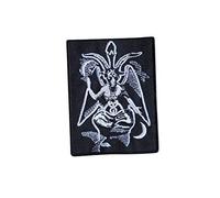 Baphomet, Satanic, Occult, Devil, Lucifer, Mephistopheles, Hell, Pagan, 666, Demonic, Magic, Mystic, Spell, Ghosts Embroidered Iron on Applique Souvenir Accessory
