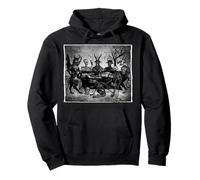 Baphomet Satanic Rituals Lucifer Occult Pagan Black Magic Pullover Hoodie