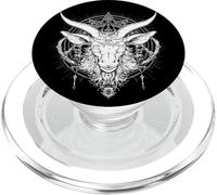 Baphomet Satanist Halloween Metal Head Satanic Goat PopSockets PopGrip for MagSafe
