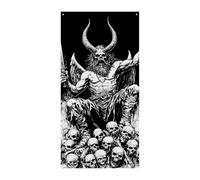 Baphomet Skull Heads Door Cover Doorway Curtain Tapestry for Wall Hanging Decor