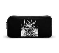 Baphomet Skull Heads Pencil Case Pen Box Stationery Bag Makeup Organizer Multifunctional Pouch Holder