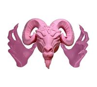 Baphomet Statue - Baphomet Sculpture Resin Statue With Head And Hands By Baphomet For Wall | Scary Demon Statue For Dining Room In Basement, Hallway, Art Decoration