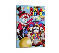 BAPINGM The Amazing Digital Circus Poster Room Decor Artistic Poster for Room Aesthetic Canvas Wall Art Bedroom Decor 08x12inch(20x30cm) Frame-style