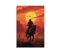 BAPINGM The Legend of The Wild West Poster Room Decor Artistic Poster for Room Aesthetic Canvas Wall Art Bedroom Decor 12x18inch(30x45cm) Unframe-style