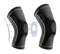 BAPPKON 2 Pack Premium Knee Support for Men & Women, Medical Grade Knee Brace with Patella Gel Pads, Meniscus Tear & Joint Pain Relief. Ideal for Running, Gym & Football