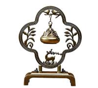 BAPPKON Elegant Brass Incense Holder for Sticks & Cones with Removable Ash Catcher - Decorative Burner for Home Office Yoga Meditation Spa Aromatherapy