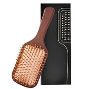 BAPPKON Hair brush, Women's Hair brush, Curl Styling Brush, Natural Wooden Hair brush, Promotes Hair Growth, Leaves Hair Smooth, Shiny, Reduces Hair Breakage and Frizz, No More Knots Soft Hair brush