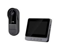 BAPPRJJ Intercom Doorbell HD Night Vision 4.3in lPs screen Waterproof Visual Doorbell camera Home security Video By Bell(IP65 waterproof)