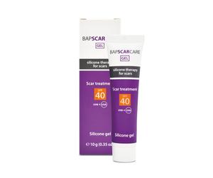 BAPSCARCARE SPF40 Silicone Scar Gel Cream Treatment (UVB + UVA Protection) 10g