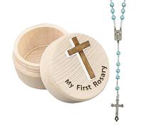 Baptism Baby Shower Gifts for Boys, My First Rosary and Keepsake Box, Rosary Catholic Gift for Boy, Holy First Communion Rosary Christian Gifts Catholic Baptism Gifts for Baby Birthday Baby Shower