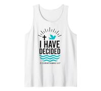 Baptism baptized 2026 I Have Decided New Christian Believer Tank Top
