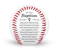 Baptism Gifts for Boys Men, Baptism Baseball Gifts for Boys 8-12, Easter Basket Stuffers, Catholic Religious Christian Baseballs, First Communion Confirmation Gift for Teenage Boy Baseball Lover