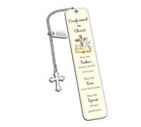 Baptism Gifts for Girls Boys Back to School Supplies for 8th Graders Confirmation Gifts for Teen Girls Baptism Gift for Men Christian Gift for Women Faith Catholic Bookmark for Priest Easter Christmas