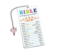 Baptism Gifts for Girls Boys School Supplies for 5th/8th Graders Baptism Gifts for Women Men Christian Gift for Women Faith Confirmation Gift for Teenage Catholic Bible Emergency Numbers Bookmark