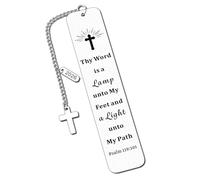 Baptism Gifts for Women Men First Communion Gifts for Girls Boys Confirmation Gift for Teenage Easter Basket Stuffers for Adults Faith Religious Christian Bookmarks for Women Daughter Mom Christening