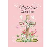 Baptism Guest Book: baptism gift book for baby girl