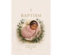 Baptism Guest Book - Black Baby Girl Edition