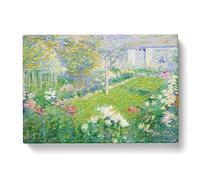 Baptistes Garden By Theodore Earl Butler Classic Painting Canvas Wall Art Print Ready to Hang, Framed Picture for Living Room Bedroom Home Office Décor, 50x35 cm (20x14 Inch)