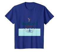 Baptized & Blessed Faith Dove Baptism Celebration Gift T-Shirt, Youth, Royal Blue, Medium