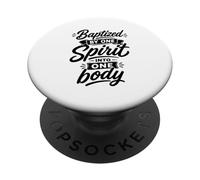 Baptized By One Spirit Into One Faithful Body Christian PopSockets Adhesive PopGrip
