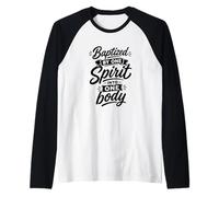 Baptized By One Spirit Into One Faithful Body Christian Raglan Baseball Tee