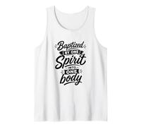 Baptized By One Spirit Into One Faithful Body Christian Tank Top