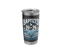 Baptized in 2026 Shirt Bible Verse for Christian Baptism Stainless Steel Insulated Tumbler