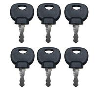 BAQI 6PCS Replacement Excavator 14607 Ignition Keys Starter Switches for JCB BOBCAT BOMAG MANIT Heavy Equipment