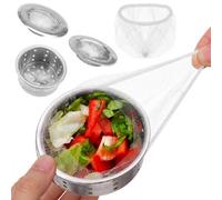 Baquler 1000 Pcs Kitchen Sink Strainer Mesh Bags, Disposable Anti-clog Sink Drain Filter Nets, Fits Most 4 Inch Elastic Fine Mesh Food Catcher for Kitchen Bathroom Laundry Utility Sinks