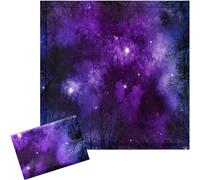 Baquler - 2 Pack 2' x 2' Fluorescent Light Covers, Magnetic Light Filters for Classroom Ceiling Lights (Milky Way)