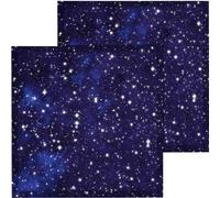 Baquler 2 Pcs 2x2 ft Fluorescent Light Covers for Ceiling Lights,Starry Sky | Reduces Glare Flicker in Classrooms Offices, Magnetic Install for Drop Ceiling, Sky Design Calming Environment
