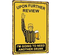 Bar Accessories for Home Pub, Iron Bar Signs for Home Bar with Pre-drilling, Wall Decoration Tin Pub Signs for Home Bars Kitchen, Dining Room, Unique Sports Present Idea, 30x20cm