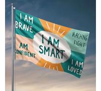 Bar Accessories For Man Cave Positive Affirmations For Self-Confidence. Flag Camper Decor Flags For Girls Room(120X180CM)