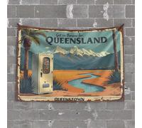 Bar Accessories for Man Cave Queensland Dream: Escape to Nature's Vending Machine Paradise Tapestry Door Decorations for Bedroom Aesthetic Room Decor(75X100CM)