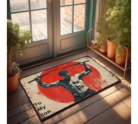 Bar Accessories Man Cave To My Son: A Powerful Warrior'S Tribute Doormat Room Stuff Fall Decor Outdoor(65X90CM)