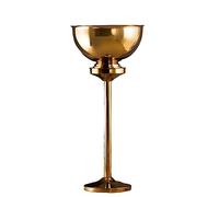 Bar Accessories Polished Stainless Steel Champagne Bucket with Stand Free Standing Wine Chiller Coolers and Cellar with Ice for Kitchen Bar and Outdoor for Parties(Gold)