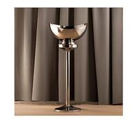 Bar Accessories Polished Stainless Steel Ice Bucket with Stand, Large Floor Standing Cooler for Beer, Wine Chiller, Outdoor or Indoor Use for Parties(Silver)
