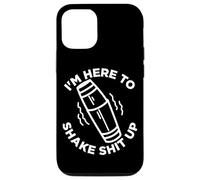 Bar Alcohol I'm Here To Shake it Up Funny Quote Bartender Case for iPhone 12/12 Pro