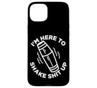 Bar Alcohol I'm Here To Shake it Up Funny Quote Bartender Case for iPhone 15 Plus