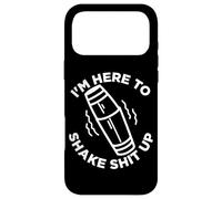 Bar Alcohol I'm Here To Shake it Up Funny Quote Bartender Case for iPhone 17 Pro Max