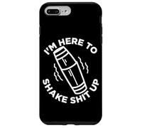 Bar Alcohol I'm Here To Shake it Up Funny Quote Bartender Case for iPhone 7 Plus/8 Plus