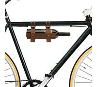 Bar Amigos LEATHER BICYCLE WINE BOTTLE HOLDER Caddy - Carrier Rack Bike Bottle Holder Ideal for Cyclists Taking Wine On A Picnic or Day Trip